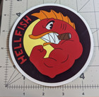 "Flying Hellfish" logo from "The Simpsons" die-cut vinyl sticker 4.25x4.25"