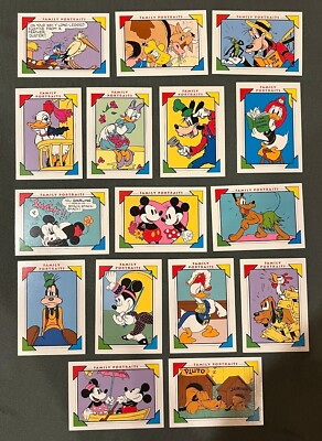 1991 Impel Disney Collector Cards - Family Portraits - Lot of 16