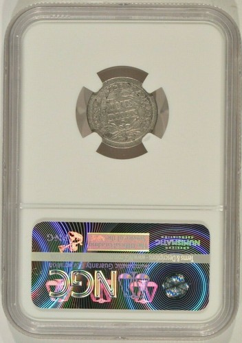 1843-O Seated Liberty Silver Dime 10c NGC Fine Details Bent 4332949-002 - Picture 2 of 4