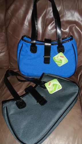 Sachi Go Fresh! Insulated Leakproof Tote Lunch Bag Gray or Blue NWT - Picture 2 of 27