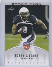 BOBBY WAGNER ROOKIE CARD Seattle Seahawks 2012 RC Leaf YOUNG STARS Football 