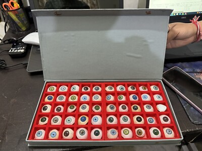 Eyes Artificial Prosthetic Set 50 Peices Realistic Human Natural Eye Mix Colour