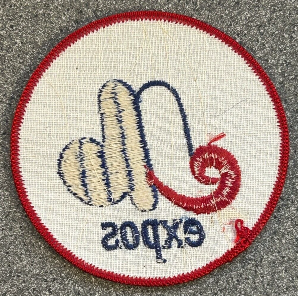 1969 ERA MONTREAL EXPOS MLB BASEBALL VINTAGE 4" ROUND DEFUNCT TEAM LOGO PATCH - Image 2 of 2