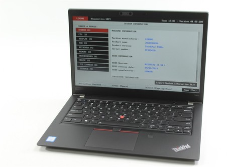 Lenovo ThinkPad T480s 14" FHD i7-8650U 1.9GHz 256GB SSD 16GB RAM W11P