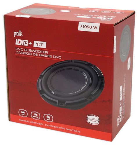(2) Polk Audio DB1042DVC 10” 2100w Car Audio Subwoofers+Mono Amplifier+Amp Kit - Bild 8 von 10