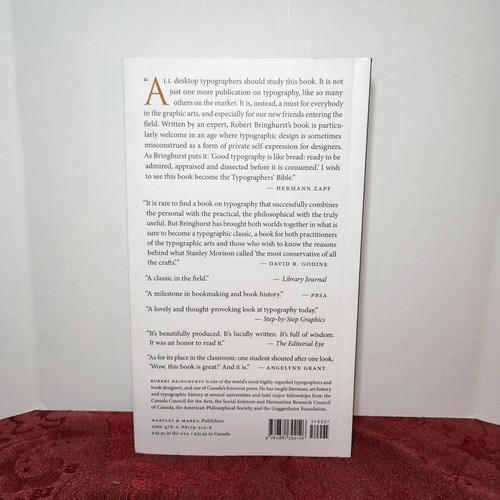The Elements Of Typographic Style: Bringhurst, Rob RARE VERSION 4.1 20TH ANNIVER - Picture 4 of 7