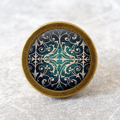 Pomelli antichi per comò argento tira cassetti stile vintage pomelli per armadio - Foto 5 di 15