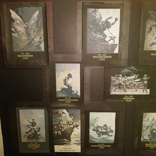 FRAZETTA PRINTS, MIXED LOT 50 ORIGINAL 1970s CANVAS-TEXTURED, ~17x23", NEW, MINT - Picture 5 of 7