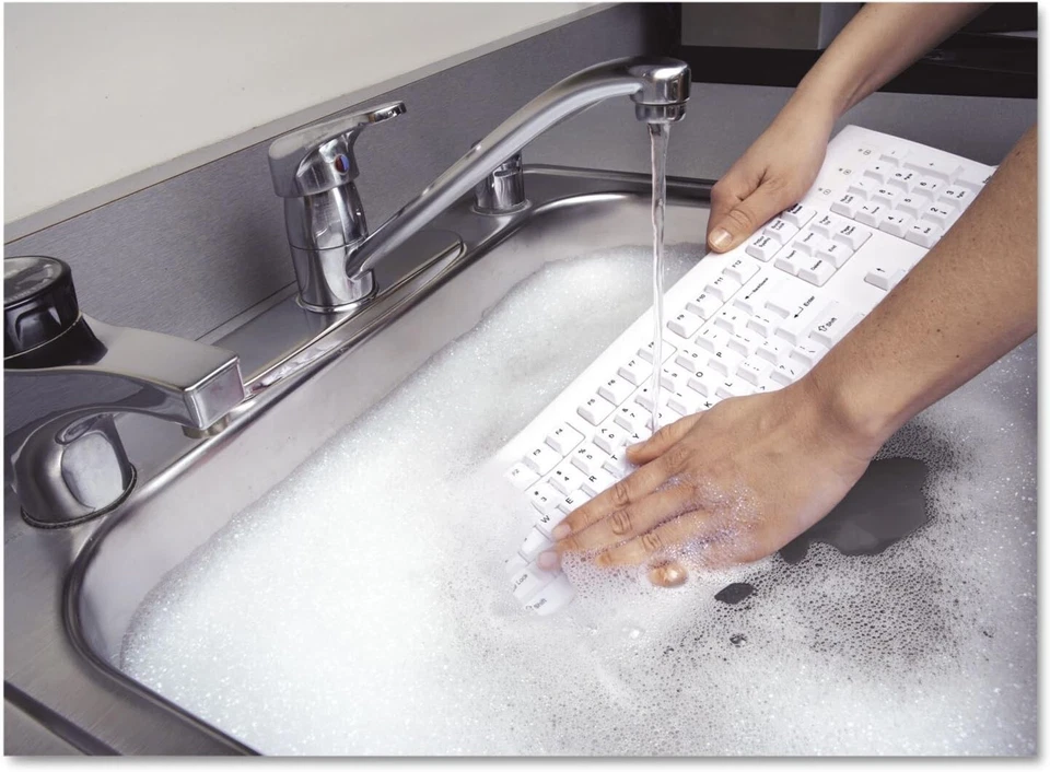 USB K64406US Kensington Pro Fit Washable Keyboard White - Image 2 of 4