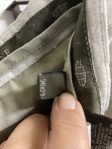 Pantalones de mezcla de lino Savane para hombre 36x29 plisados beige claro (look de verano) - Imagen 5 de 8