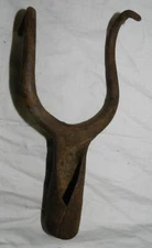 Vintage Hand Forged Iron Spiral Hook to go on end of pole