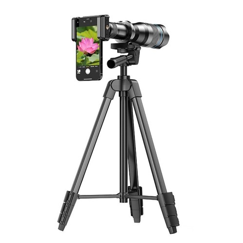 60x Zoom Telephoto Lens with Professional Tripod for iPhone / Samsung / Google - 第 1/23 張圖片