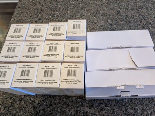 Lorex 960H 700TVL MCB7715 Night Vision Security Camera + Cables NEW Lot of 12 - Picture 8 of 8