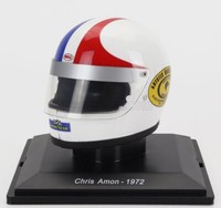 Modellismo Auto Statico Helmet F1 Casco - Matra Simca MS120D 1972 Chris Amon 1/5