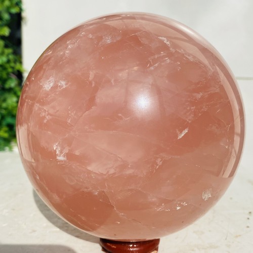 Esfera de cuarzo rosa natural bola de cristal Reiki curación 2320 g - Imagen 2 de 15