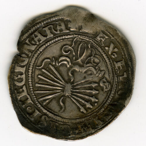 ☆ MEDIEVAL SPAIN • CATHOLIC KINGS ☆ 1 REAL • SEVILLA ☆ ISABELLA FERDINAND ☆D0831 - Bild 4 von 4