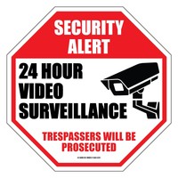 Industrial Grade Security Camera Sign 11 Inch By 11 Inch on sale Industrial Grade Security Camera Sign 11 Inch By 11 Inch on sale