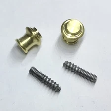 Small 1/2" Piano Fallboard/Key Cover/Desk/Cabinet Knobs, 1 Pair, Solid Brass