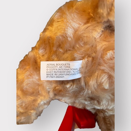 Aerial Bouquets Teddy Bear Plush with Red Ribbon Bow Hands | Any Occasion Gift - Afbeelding 4 van 5