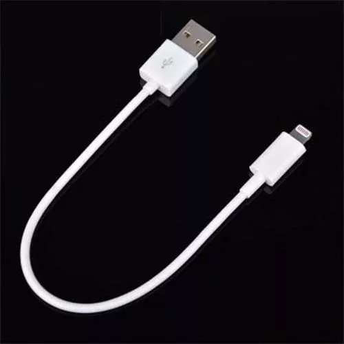 Short 8pin Black USB 2 Sync Cable for iPhone 5 6 iPod Touch iPad Mini - Picture 4 of 8