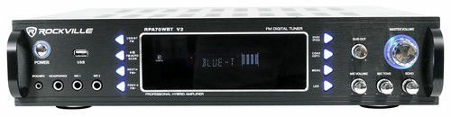Rockville RPA70WBT 1000w Home Theater Receiver w/ Bluetooth/Tuner/USB/Mixer+Mics - Picture 3 of 9