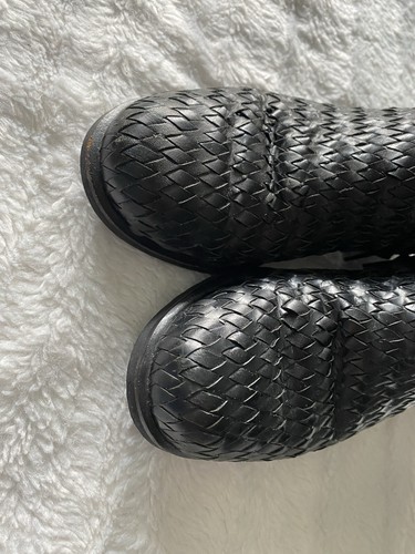 Vintage 90’s Cole Haan Basket Weave Leather Ankle Boots. Sz 6.5 - Picture 12 of 13