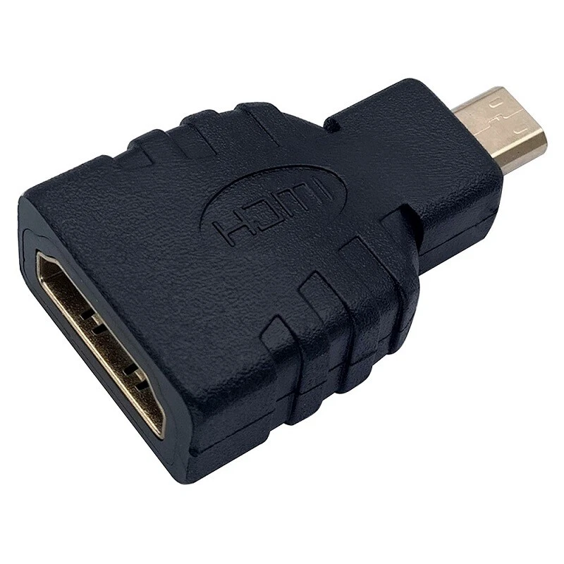 Gold Plated Micro HDMI Type D Male to HDMI Female Plug Adapter Connector HD TV - Image 3 of 4
