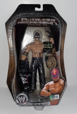 Wwe Ruthless Aggression Rey Mysterio 1 Of 500 Figure Series 22 Autographed W COA