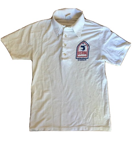USA Volleyball Team USVBA Vintage 80s Polo Shirt Made in USA - Women’s Medium
