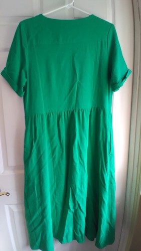 Camicia ABITO JOULES TAGLIA 14 VERDE nuova con etichetta 79% viscosa e 21% lino - Foto 7 di 11