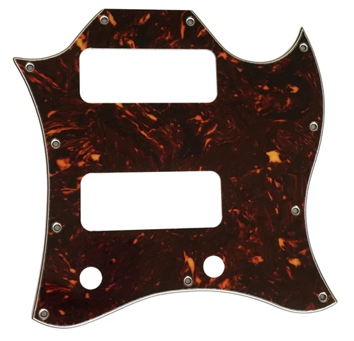 For Gibson SG P90 Without Pickup Mounting Hole Style Guitar Pickguard Brown