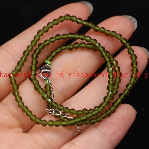 Handmade Natural 3mm Multicolor Faceted Spinel Gems Round Beads Necklace 16-36in - Picture 2 of 26