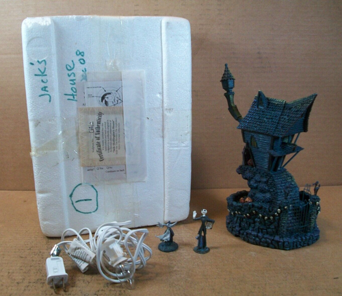Hawthorne Village 2005 ~ Pesadilla antes de Navidad ~ Casa de Jack Skellington ~ con Jack - Imagen 22 de 24