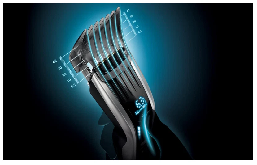 PHILIPS HC9450/15 TAGLIACAPELLI PHILIPS LAME IN TITANIO - PETTINI MOTORIZZATI - Immagine 2 di 3