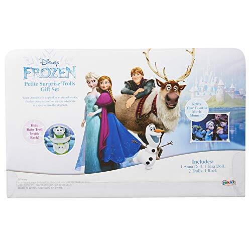 Disney Frozen 6 Inch Trolls Anna Elsa Doll Gift Set with Toy Rock Ages 3 Up - Picture 10 of 10