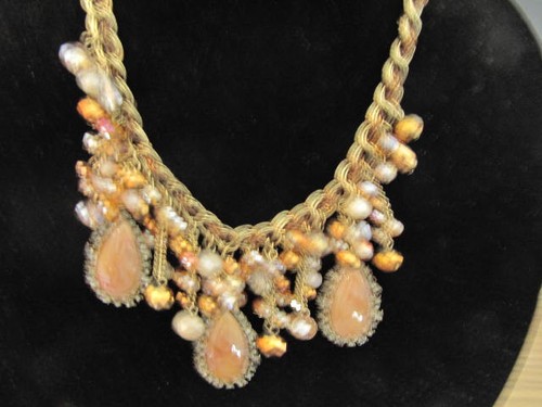 Chunky Resin Bead Multi Glass Drop Necklace & Earring Set Fashion Jewelery New - 第 9/12 張圖片