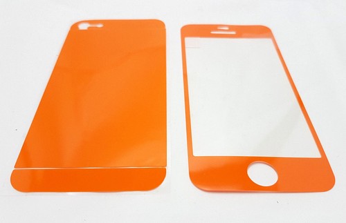 Iphone 5/5s Front & Back Coloured Stickers Wrap Skin Cover Screen Protected - Picture 8 of 11