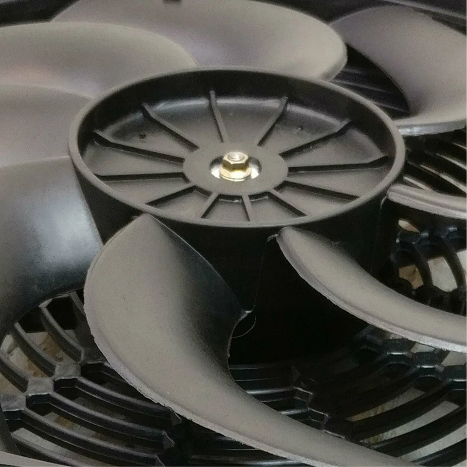 1952-1979 MG/austin 9 pulgadas alto rendimiento ventilador de refrigeración radiador empuje tirón Foto 2 de 4