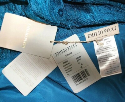 Emilio Pucci★素敵!Kimono Sleeve Embellished Guipure Dress Emilio Pucci Kimono Sleeve Embellished Guipure Dress Teal