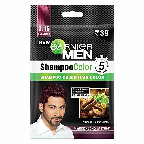 (Pack of 5 ) Garnier Men Shampoo Hair Colour 20ml Each Black | Brown | Burgundy - Picture 7 of 10