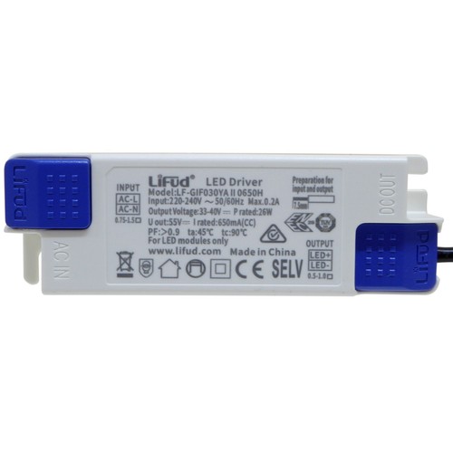 LED Driver Power Supply 230V for 25W LED Panel 33-40V DC 650mA Out Flicker Free - Picture 4 of 13