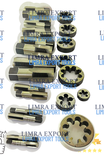 BSP Parallel Tap Die 1/8" 1/4" 3/8" 1/2" 5/8" 3/4" 7/8" 1" - 8 Size Taps Dies IN - Picture 1 of 6