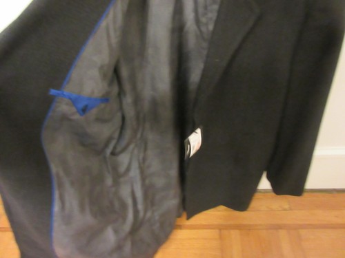 JOSEPH ABBOUD BLACK GLEN PLAID SLIM FIT mens winter wool TOPCOAT new with tags - Picture 6 of 12