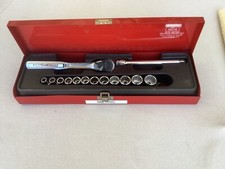 Proto 3/8 Drive 14Pc. Metric Socket Set - 12 Point W/Craftsman ratchet