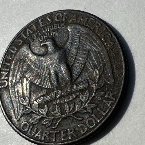 Rare 1988 Washington US Quarter Multiple Errors COD/Not God Dark Black Both Side - Picture 9 of 20