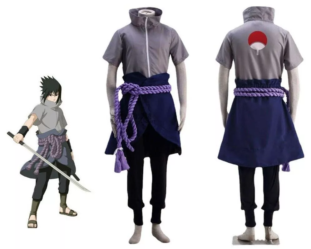 Naruto shippuden uchiha sasuke águia organização cosplay traje _