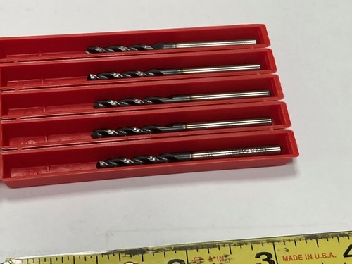 Lot of 5, Dormer A9214.4, Stub Drills, Cobalt, 4.4mm, 58mm OAL, Alcrona Coated - Picture 3 of 4