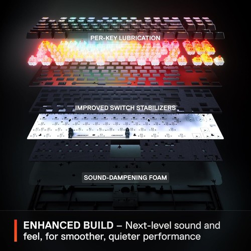 SteelSeries Apex Pro TKL Gen 3 Wireless Gaming Keyboard Certified Refurbished - Picture 5 of 6