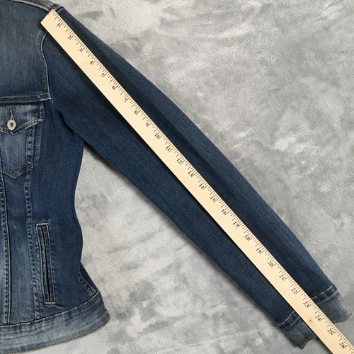 LEVI's Trucker Jacket, Women’s L, Classic Jean Denim - Picture 11 of 13