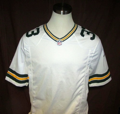 Green Bay Packers Men's Jersey, Nike, White #33, Customizable, Size M, New - Picture 2 of 7